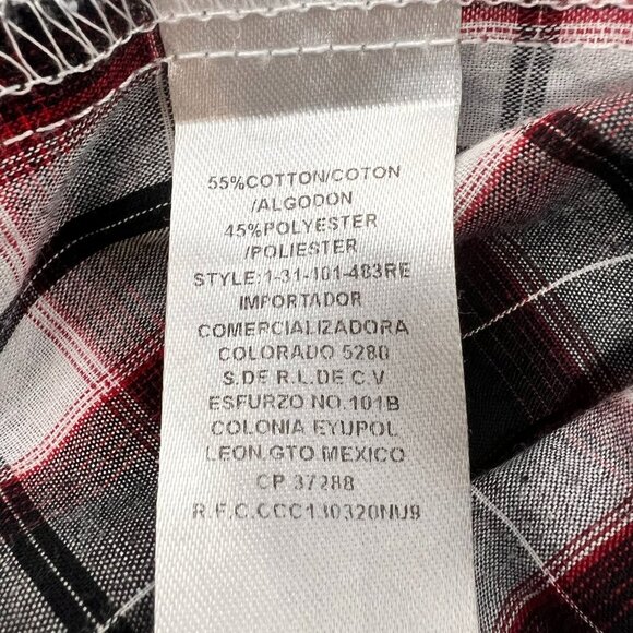 Roper Short Sleeve Snap Button Size L 12-14 - Picture 4 of 5